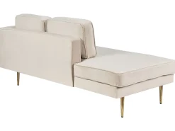 Højrevendt chaiselong MIRAMAS Velour Beige
