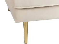 Højrevendt chaiselong MIRAMAS Velour Beige