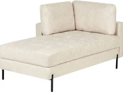 Højrevendt chaiselong REBAIS Kunstlæder Lys Beige
