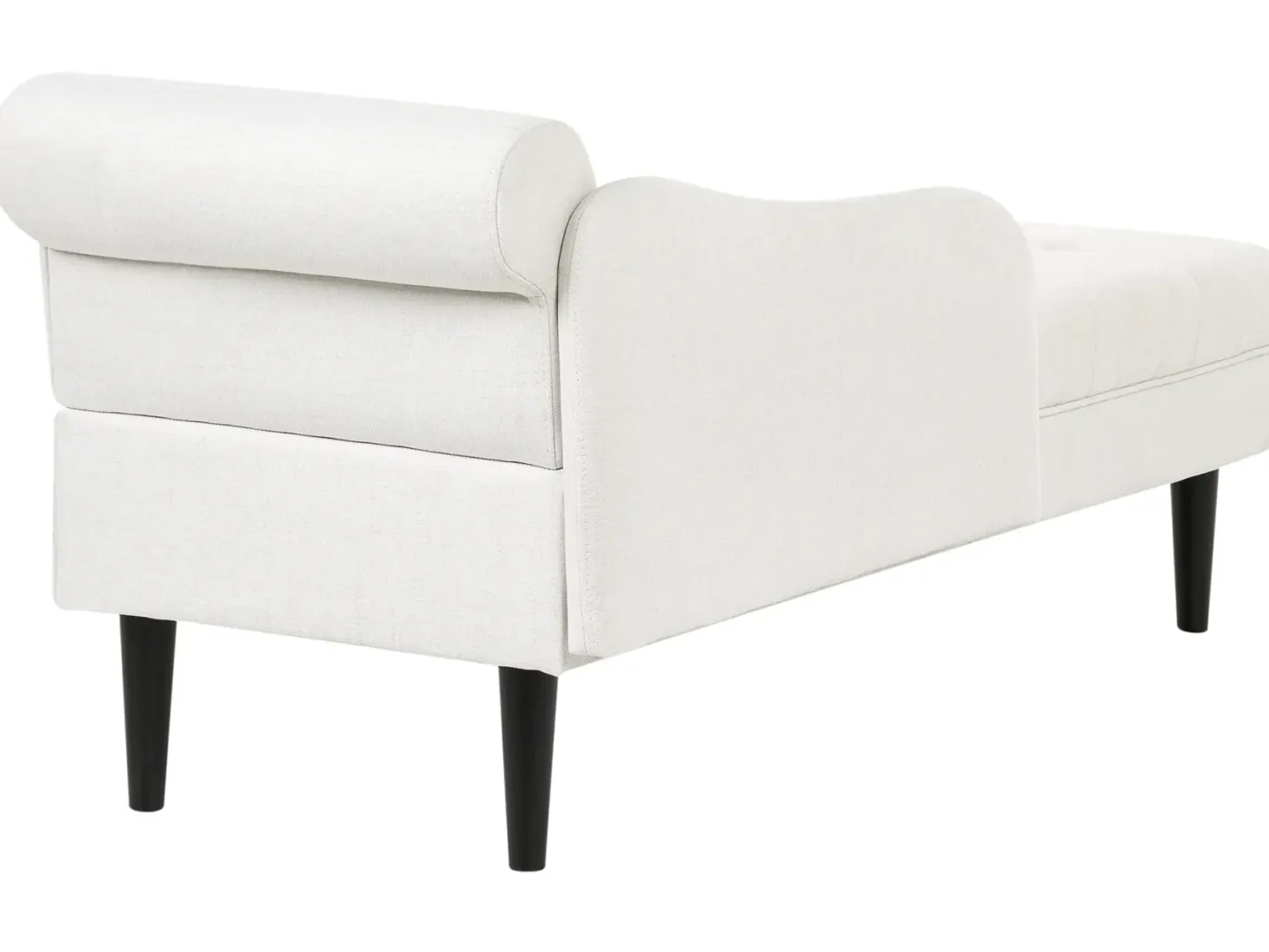 Højrevendt chaiselong YVOIRE Cremehvid