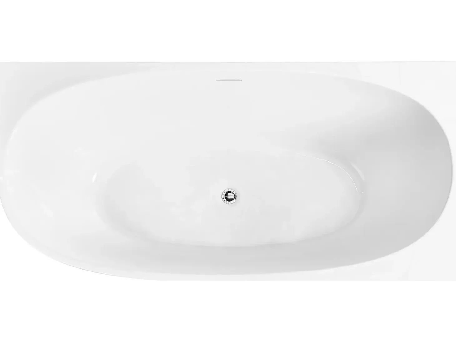 Hjørnebadekar PARNAIBA Venstrevendt 170 x 80 cm Hvid