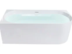 Hjørnebadekar PORTINHO Højrevendt 170 x 80 cm Hvid