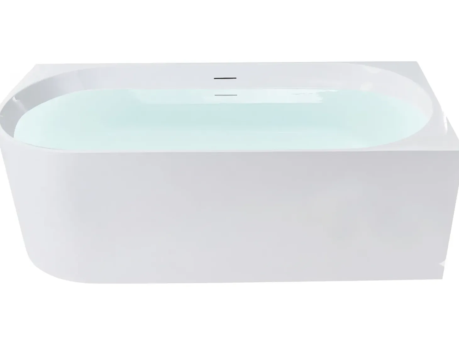 Hjørnebadekar PORTINHO Venstrevendt 170 x 80 cm Hvid