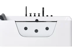 Hjørne-boblebad CAHUITA 160 x 75 cm Hvid