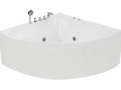 Hjørne-boblebad ISLITA 187 x 133 cm Hvid