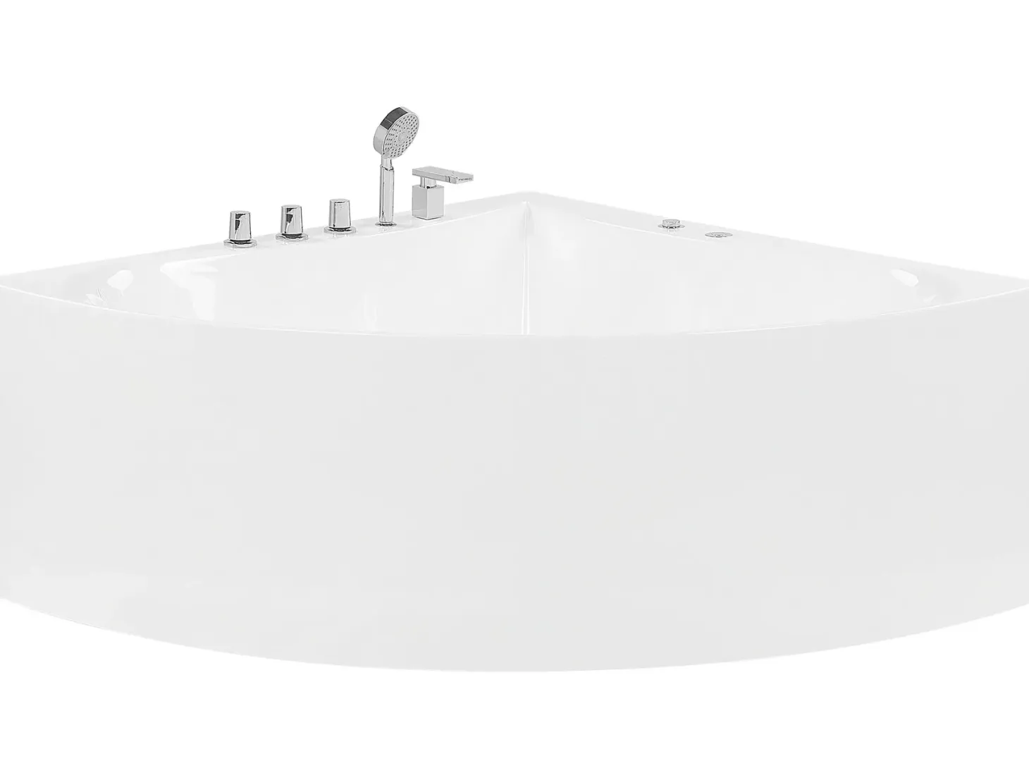 Hjørne-boblebad ISLITA 187 x 133 cm Hvid