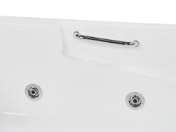 Hjørne-boblebad med LED BAYAMO Højrevendt 170 x 120 cm Hvid