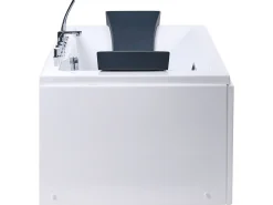 Hjørne-boblebad med LED HAWES 180 x 90 cm Hvid