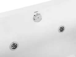 Hjørne-boblebad med LED MOOR 173 x 81 cm Hvid