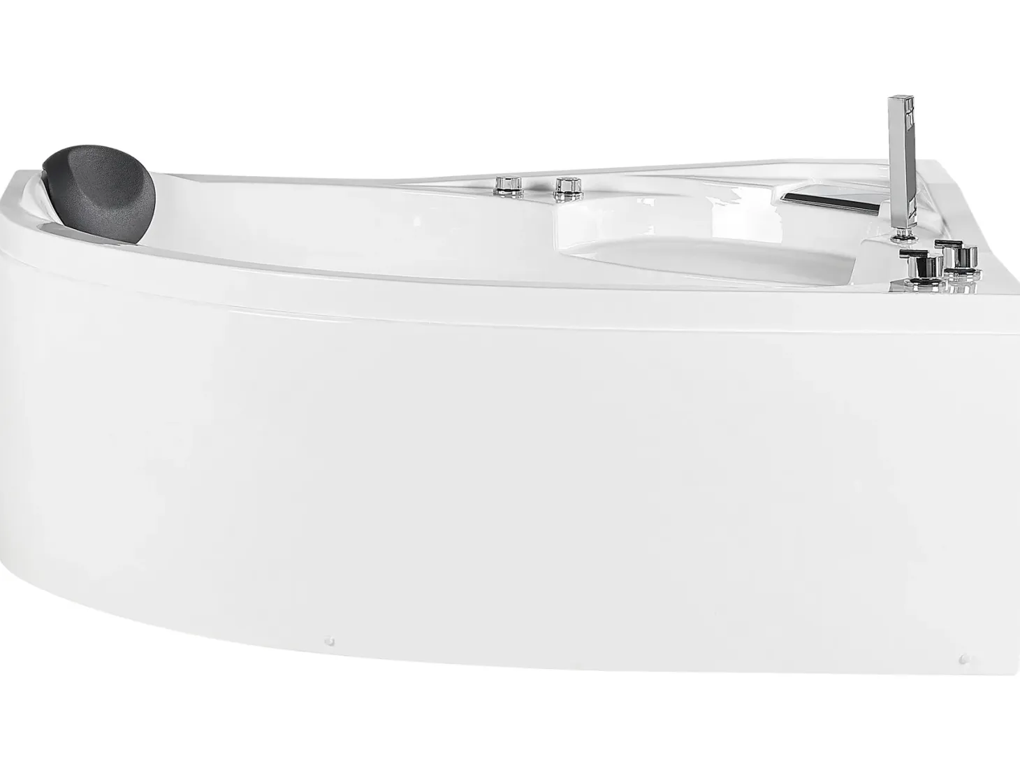 Hjørne-boblebad med LED NEIVA Venstrevendt 150 x 100 cm Hvid