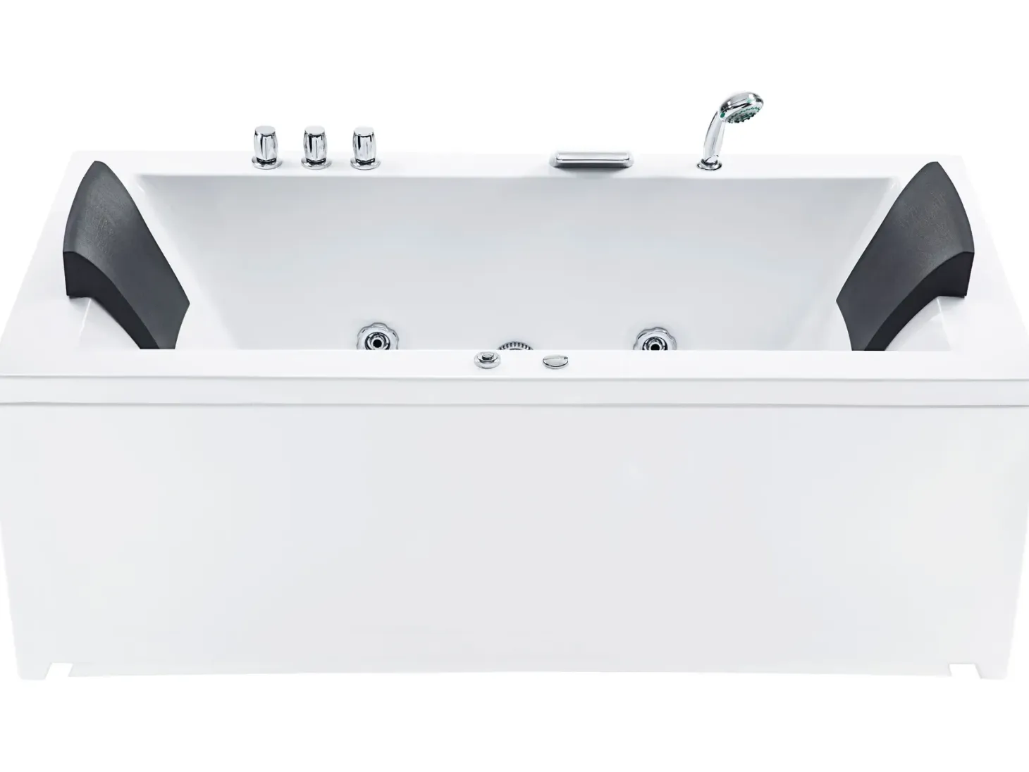Hjørne-boblebad med LED VARADERO Venstrevendt 183 x 90 cm Hvid
