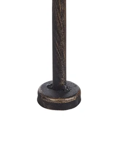 Hjørnereol SIDERNO Metal 158 cm 35 cm Sort