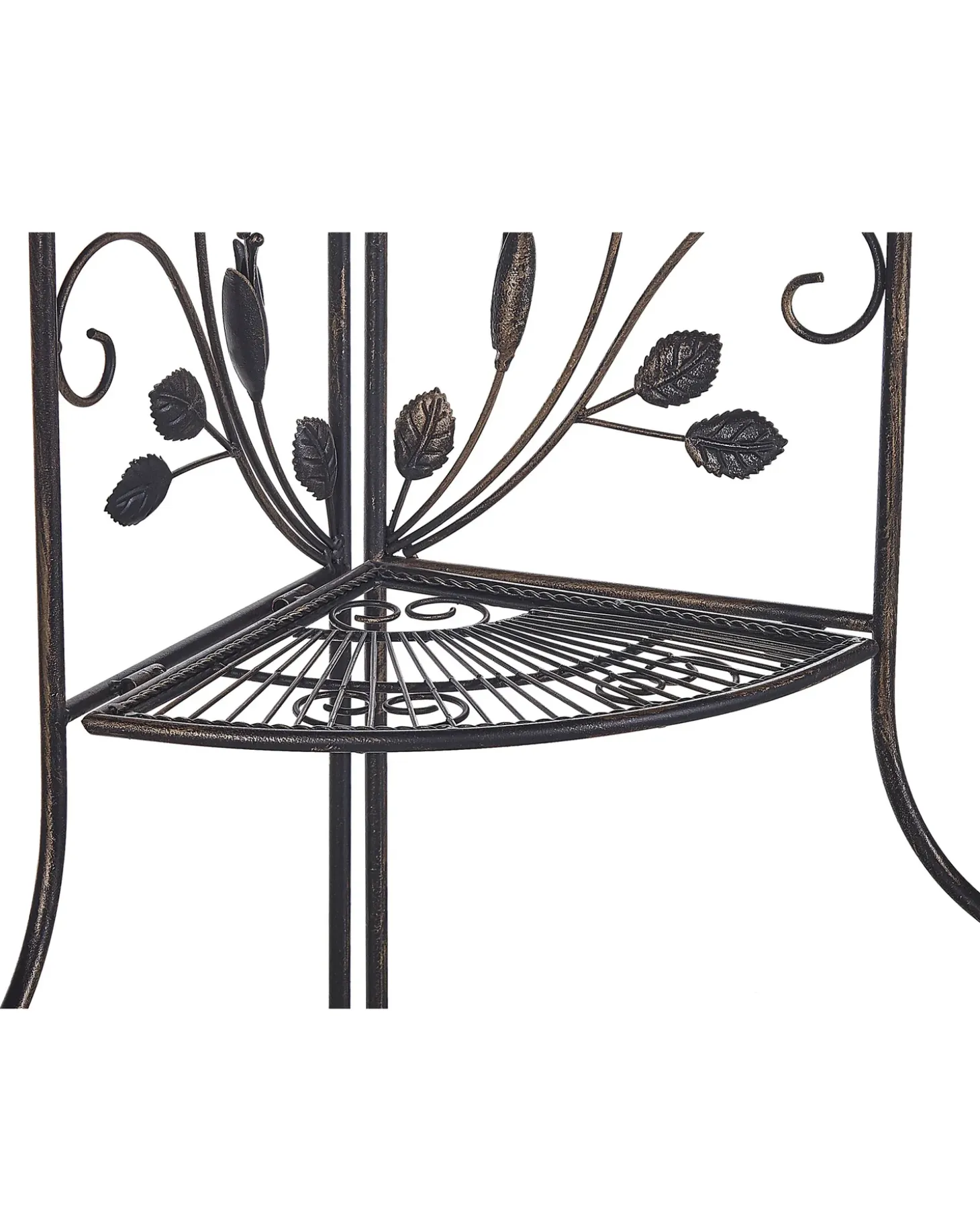 Hjørnereol SIDERNO Metal 158 cm 35 cm Sort