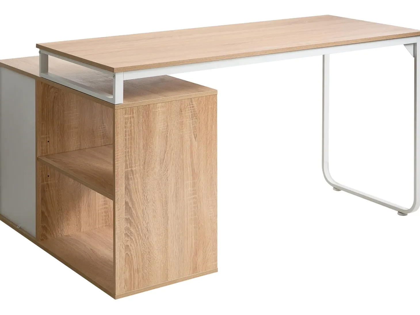 Hjørneskrivebord SOGNE Lysebrun 140 cm 100 cm