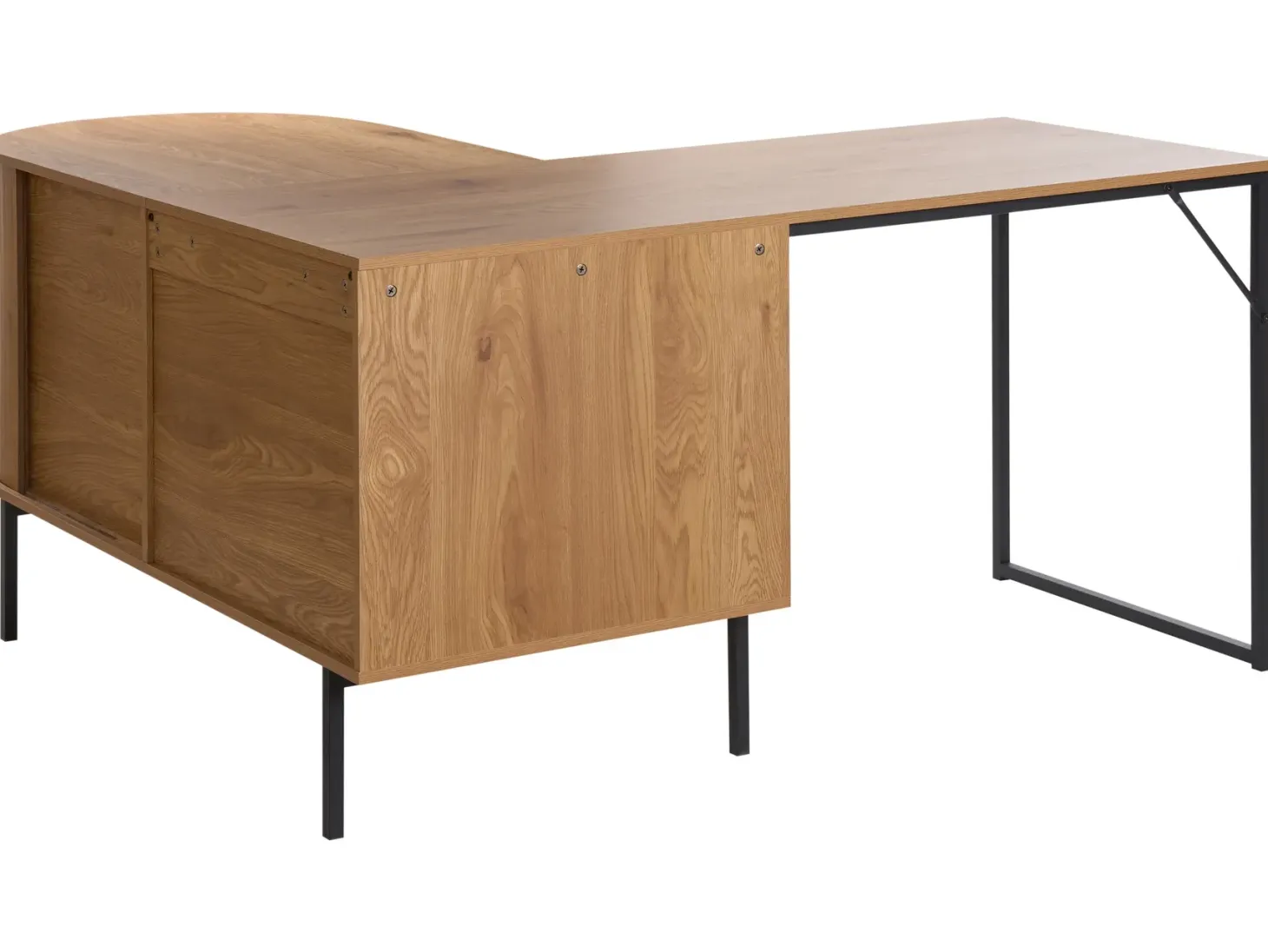 Hjørneskrivebord SOLARI Lysebrun 140 cm 140 cm