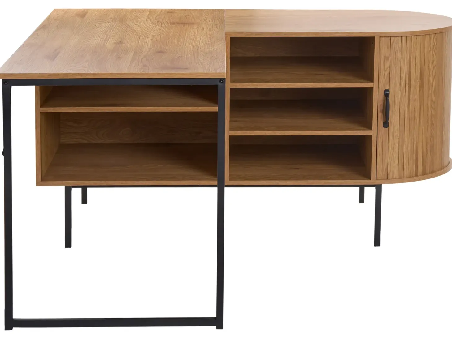 Hjørneskrivebord SOLARI Lysebrun 140 cm 140 cm