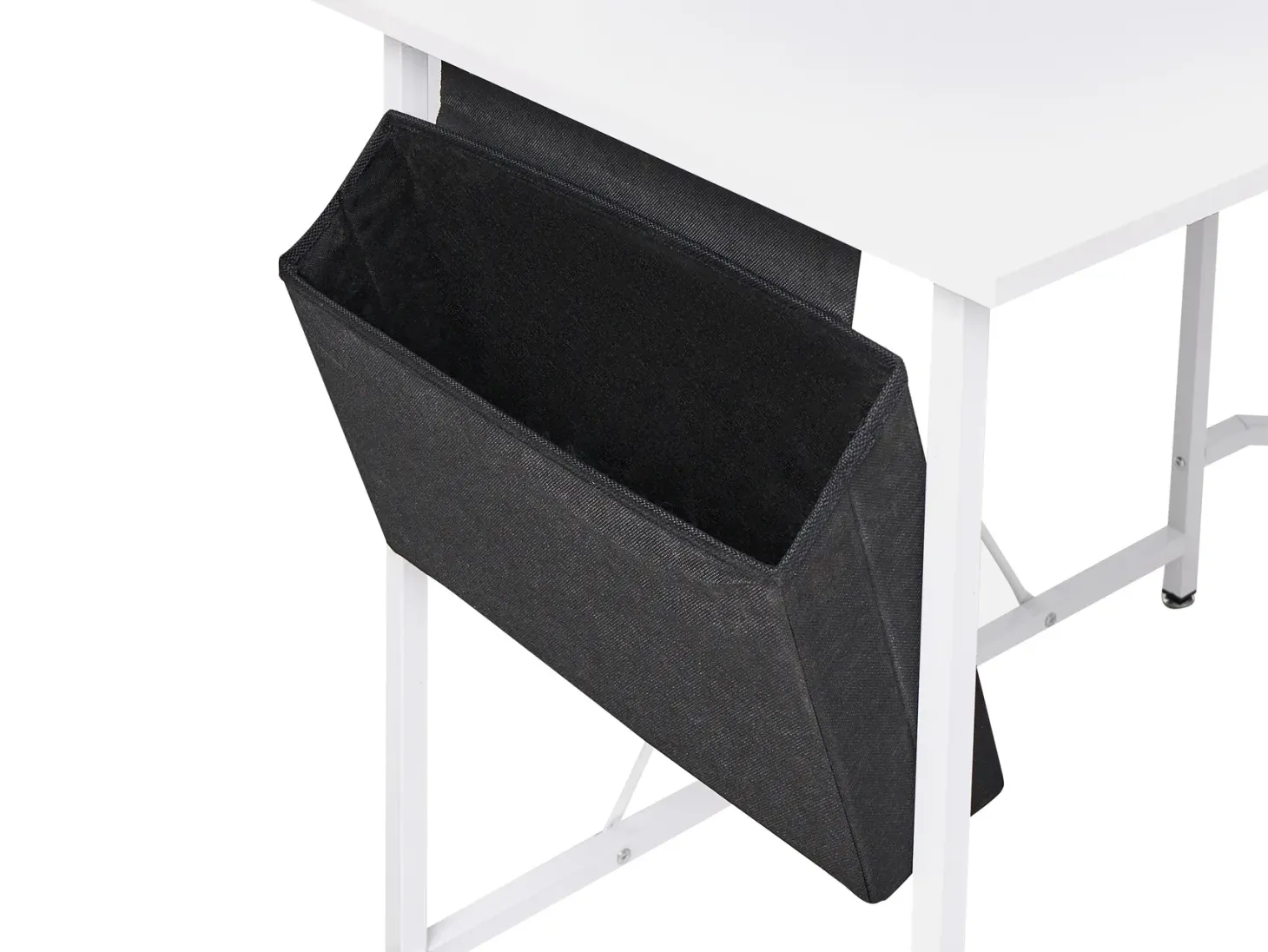 Hjørneskrivebord TACONY Hvid 180 cm 140 cm med opbevaring