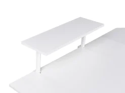 Hjørneskrivebord TACONY Hvid 180 cm 140 cm med opbevaring