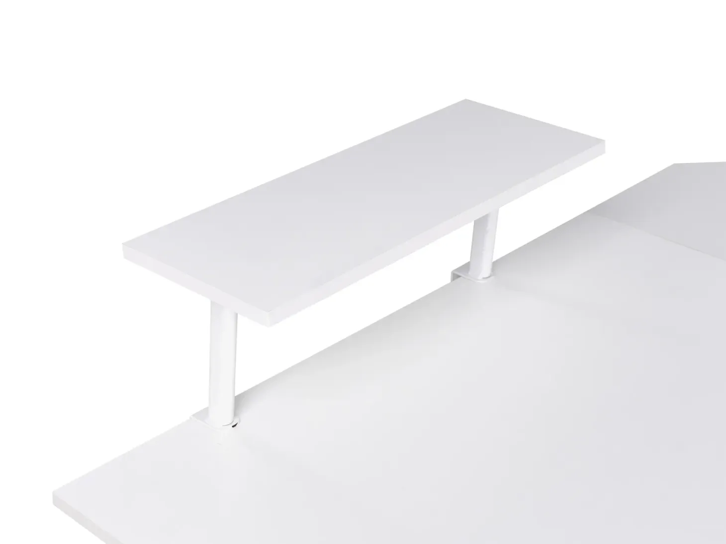 Hjørneskrivebord TACONY Hvid 180 cm 140 cm med opbevaring