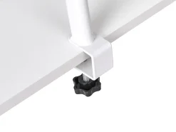 Hjørneskrivebord TACONY Hvid 180 cm 140 cm med opbevaring