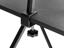 Hjørneskrivebord TACONY Sort 180 cm 140 cm med opbevaring