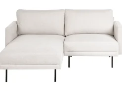 Hjørnesofa 2 personers BREDA Lys Beige Højrevendt