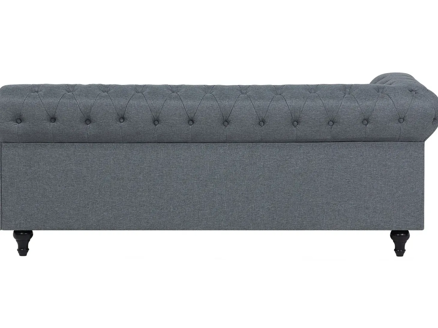 Hjørnesofa 6 personers CHESTERFIELD Grå Venstrevendt
