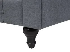 Hjørnesofa 6 personers CHESTERFIELD Grå Venstrevendt
