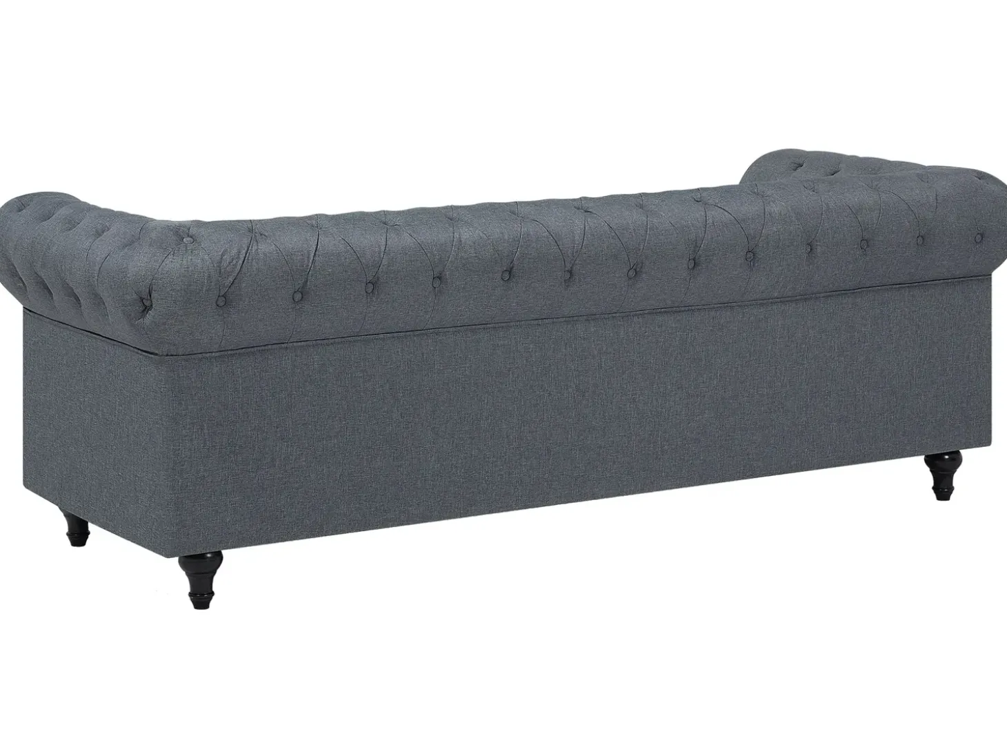 Hjørnesofa 6 personers CHESTERFIELD Grå Højrevendt