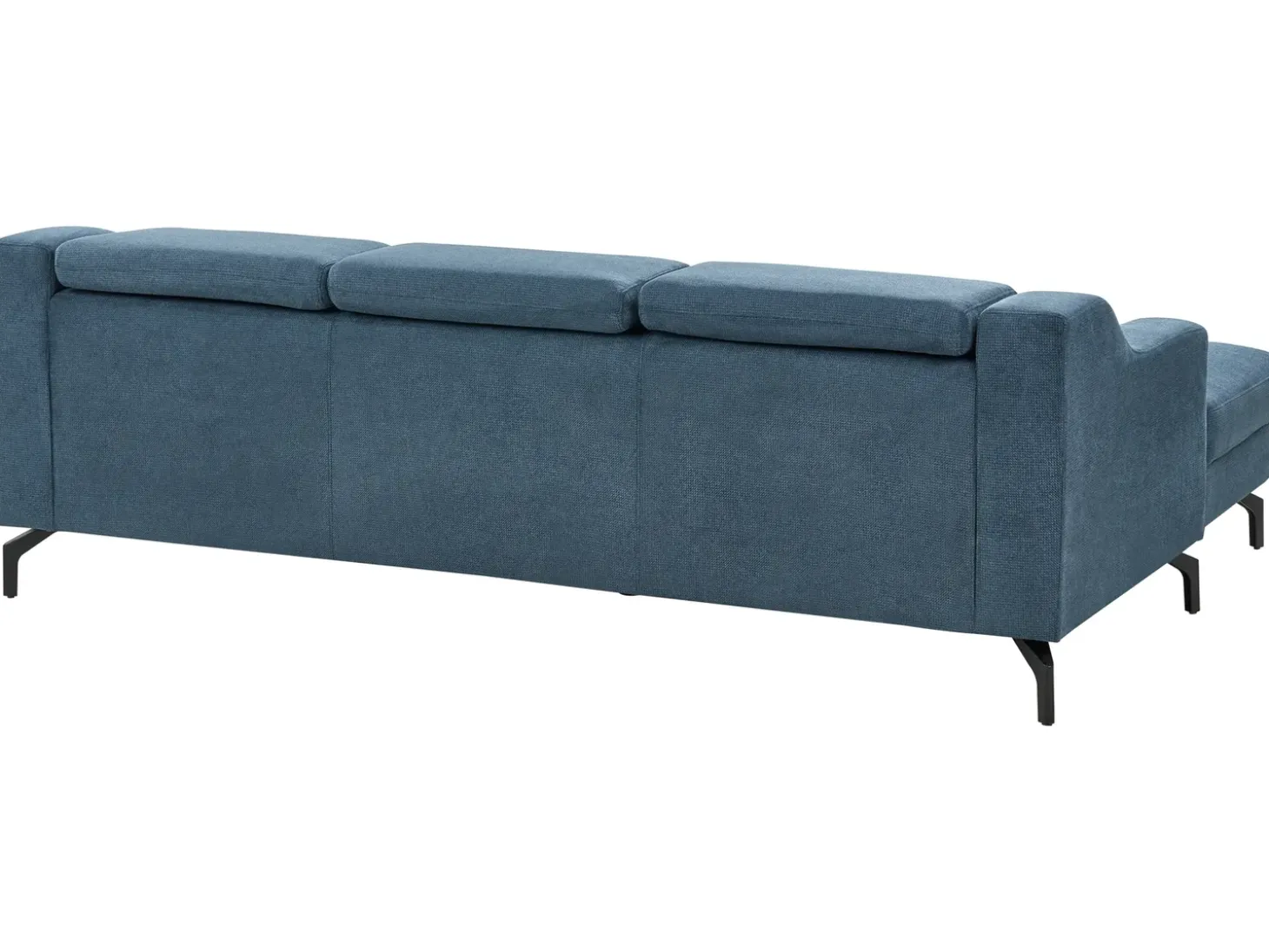 Hjørnesofa 4 personers GLOSLI Navy Blå Venstrevendt