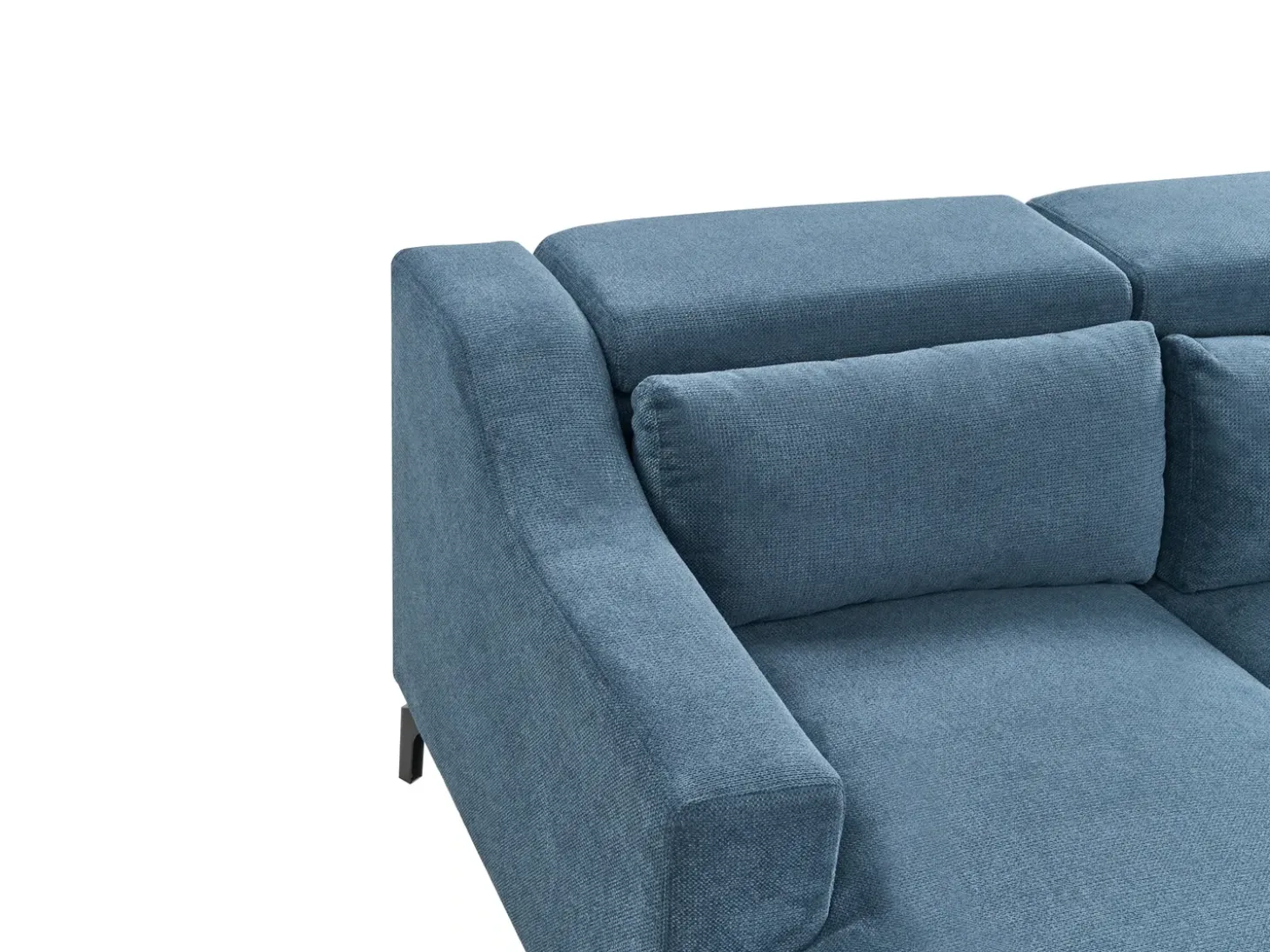 Hjørnesofa 4 personers GLOSLI Navy Blå Venstrevendt