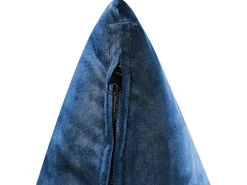 Hjørnesofa 3 personers GRENA Velour Navy Blå Venstrevendt