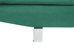 Hjørnesofa 5 personers NORREA Velour Smaragdgrøn Venstrevendt