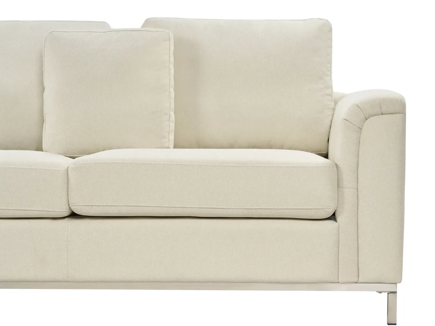 Hjørnesofa 4 personers OSLO Beige Højrevendt