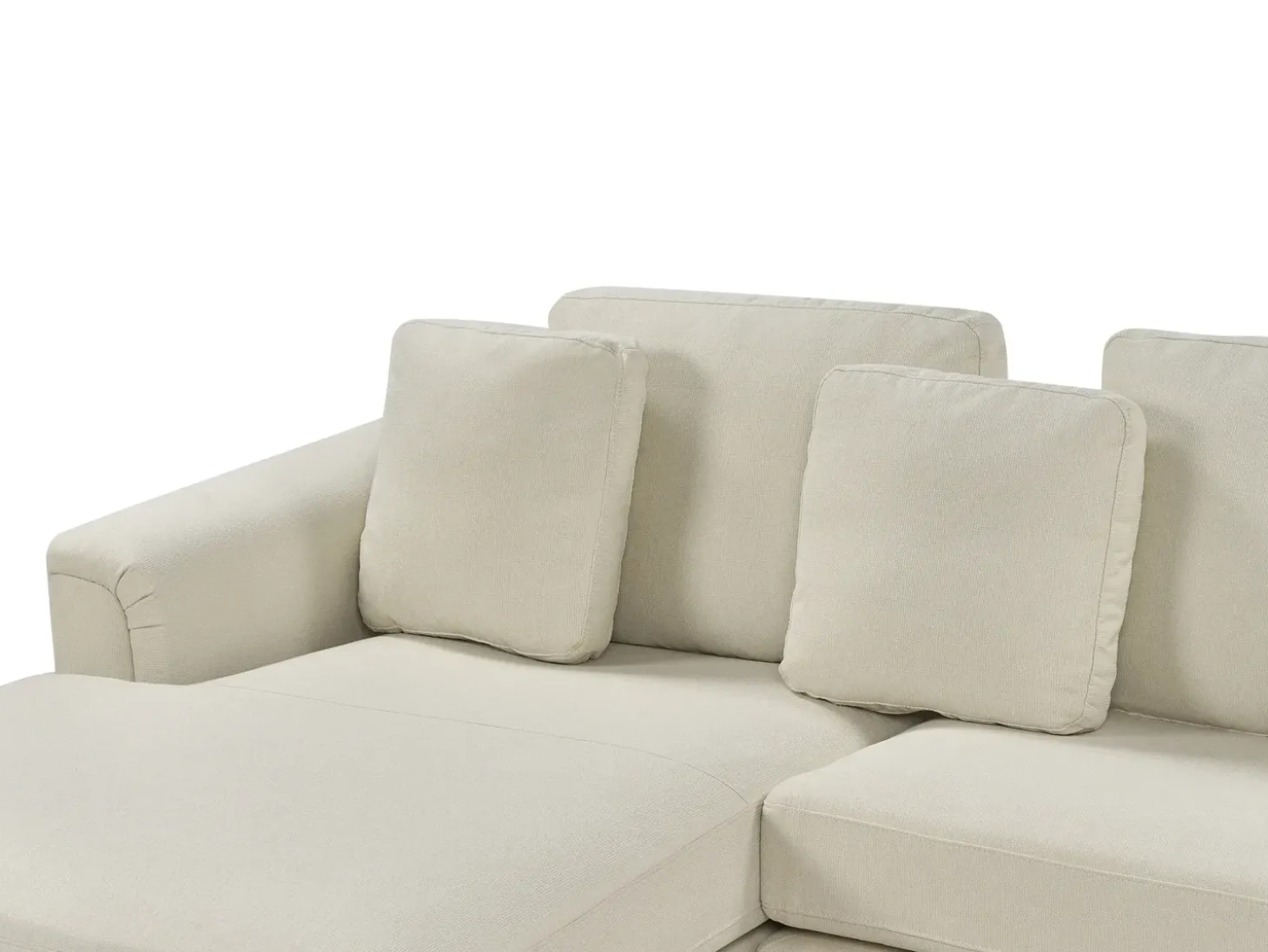 Hjørnesofa 4 personers OSLO Beige Højrevendt
