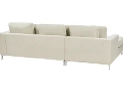 Hjørnesofa 4 personers OSLO Beige Højrevendt