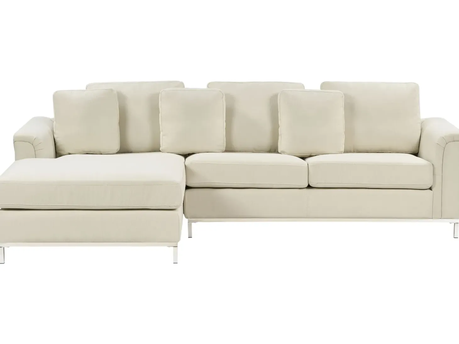 Hjørnesofa 4 personers OSLO Beige Højrevendt