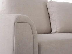 Hjørnesofa 4 personers OSLO Beige Venstrevendt