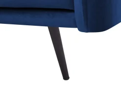 Hjørnesofa 3 personers VARDE Velour Navy Blå Højrevendt