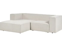 Hjørnesofa 2 personers VERNON Lys Beige Højrevendt