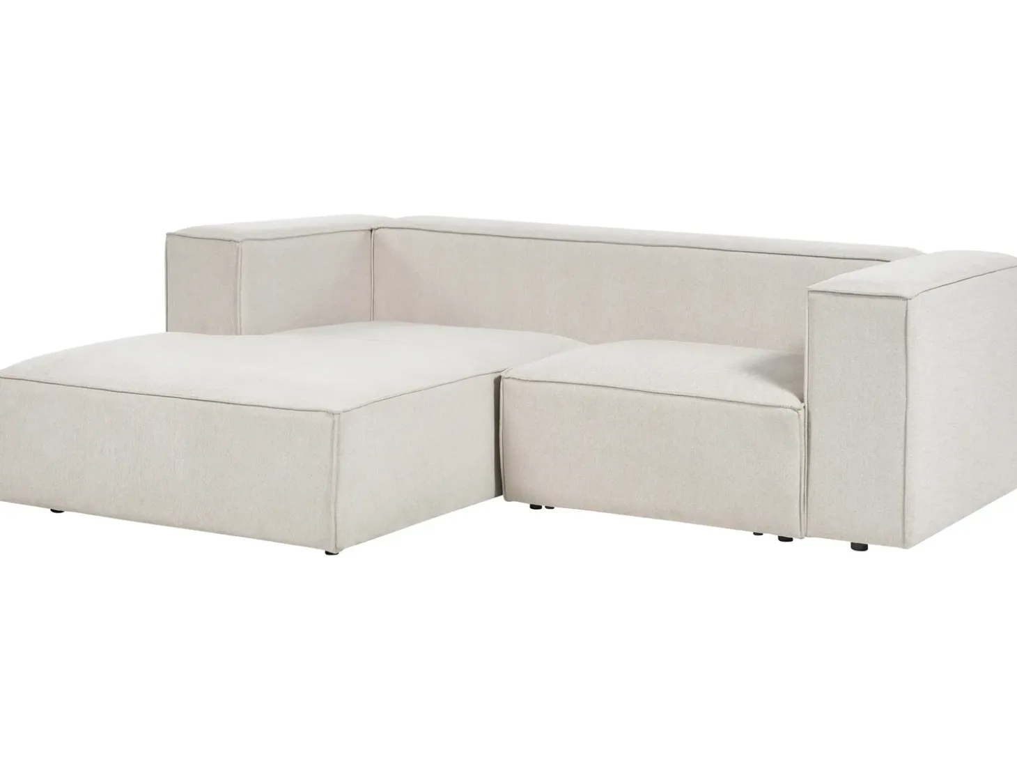 Hjørnesofa 2 personers VERNON Lys Beige Højrevendt