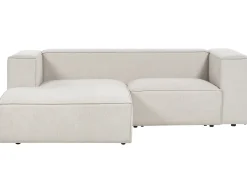 Hjørnesofa 2 personers VERNON Lys Beige Højrevendt