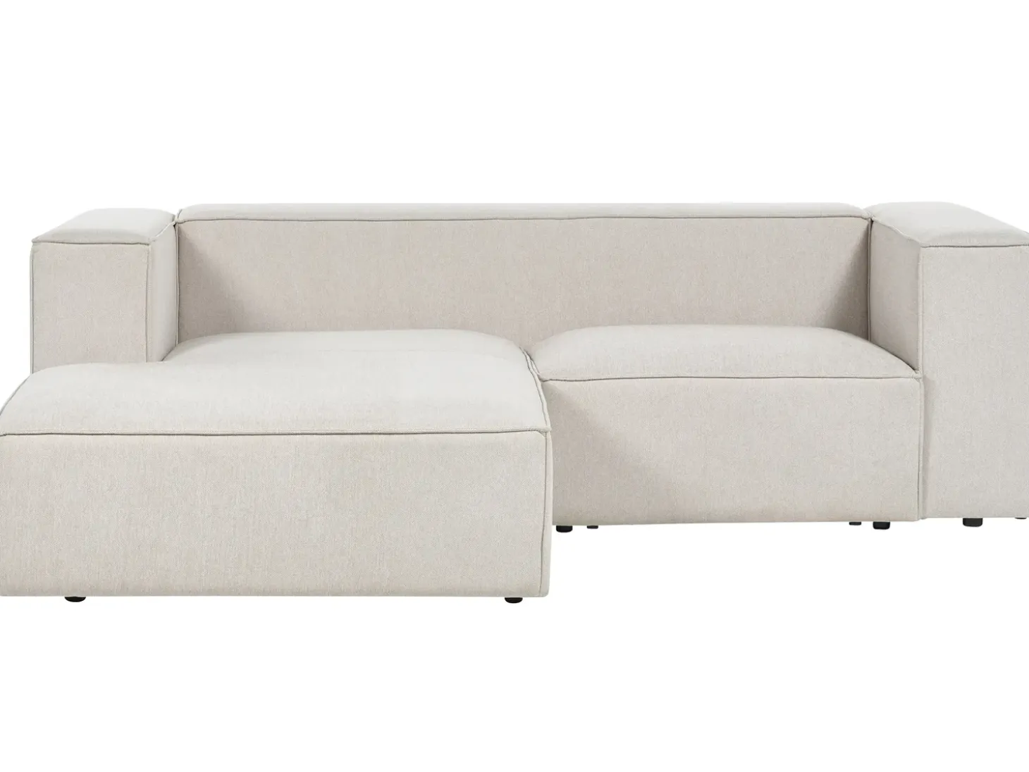 Hjørnesofa 2 personers VERNON Lys Beige Højrevendt