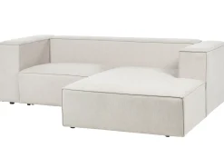 Hjørnesofa 2 personers VERNON Lys Beige Venstrevendt