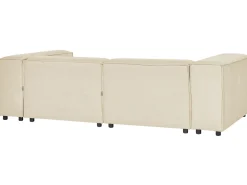 Hjørnesofa modul 2 personers APRICA Kunstlinned Beige Højrevendt