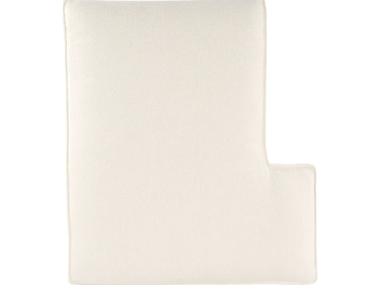 Hjørnesofa KOLDING Boucle Lys Beige med fodskammel Venstrevendt