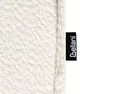 Hjørnesofa KOLDING Boucle Lys Beige med fodskammel Venstrevendt