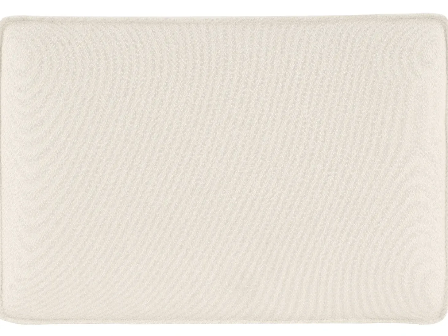 Hjørnesofa KOLDING Boucle Lys Beige med fodskammel Venstrevendt