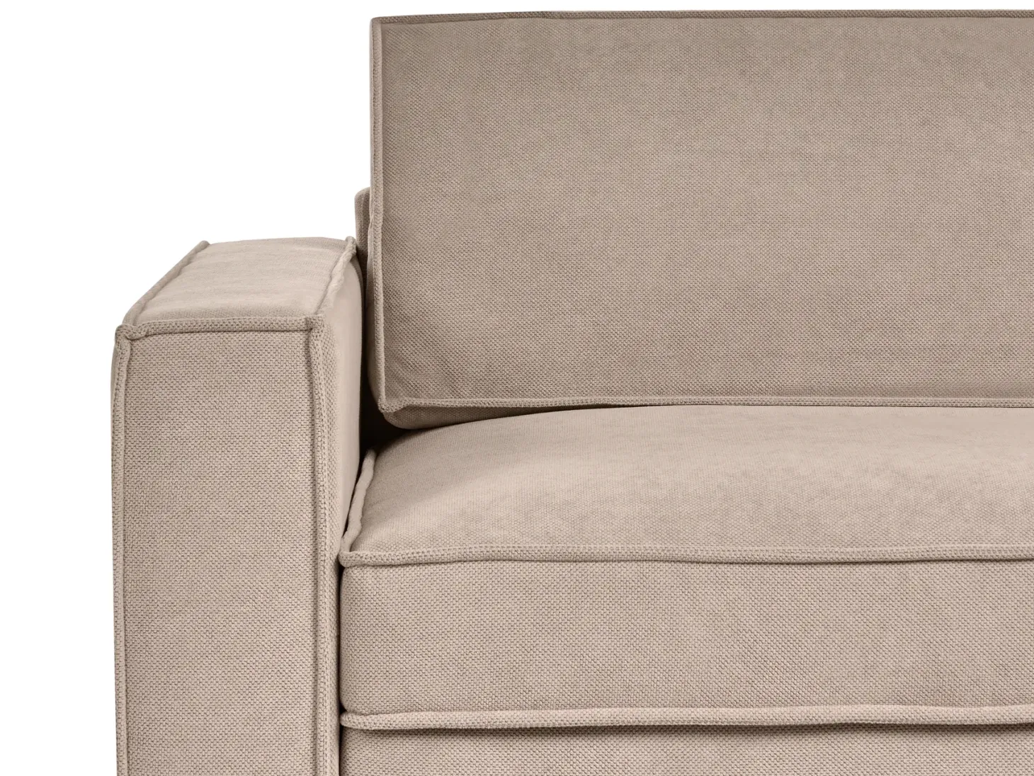 Hjørnesofa KOLDING Brungrå Venstrevendt