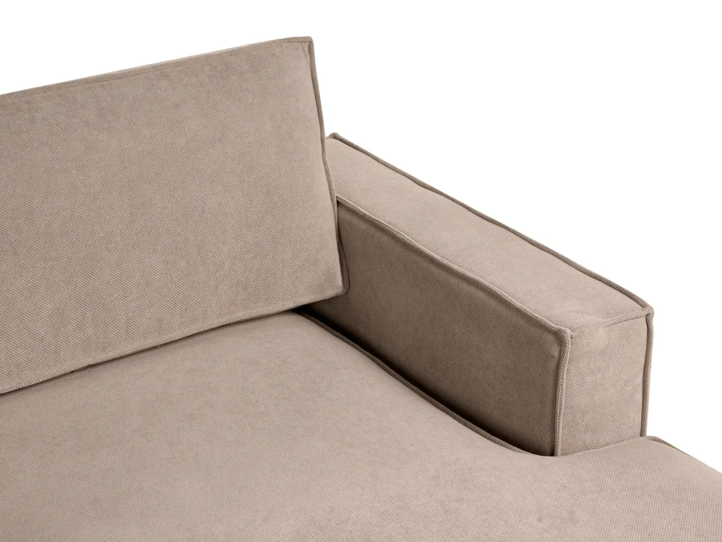 Hjørnesofa KOLDING Brungrå Venstrevendt